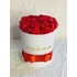 #128# FLEUR NOIR BOX - PIROS SZAPPAN RÓZSÁBÓL - ILLATOS FEHÉR DOBOZBAN