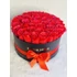 #130# FLEUR NOIR BOX - PIROS SZAPPAN RÓZSÁBÓL - ILLATOS FEKETE DOBOZBAN EXTRA NAGY