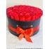 #130# FLEUR NOIR BOX - PIROS SZAPPAN RÓZSÁBÓL - ILLATOS FEKETE DOBOZBAN EXTRA NAGY