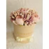 #141# FLEUR NOIR BOX - Selyem virágból púder színű dobozban